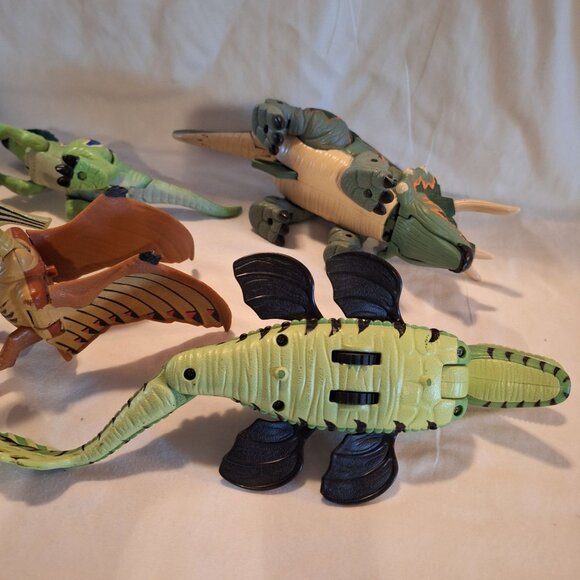 Imaginext Jurassic Dinosaur 5 Pterodactyl Tank Triceratops Ankylosaurus Splash - Picture 13 of 16